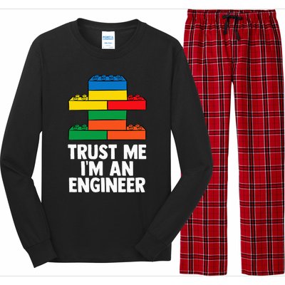 I´m An Engineer  Building Blocks Brick  Long Sleeve Pajama Set