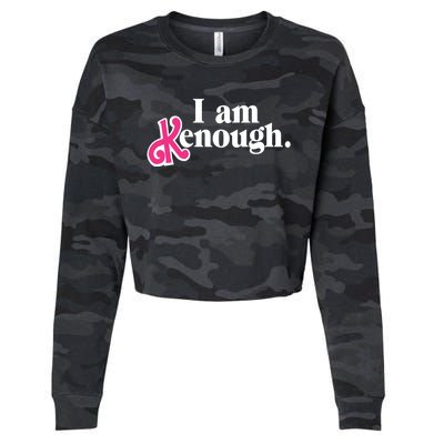 I Am Kenough Funny I Am Kenough Cropped Pullover Crew