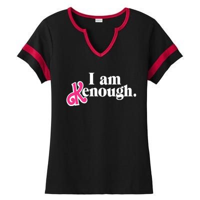 I Am Kenough Funny I Am Kenough Ladies Halftime Notch Neck Tee