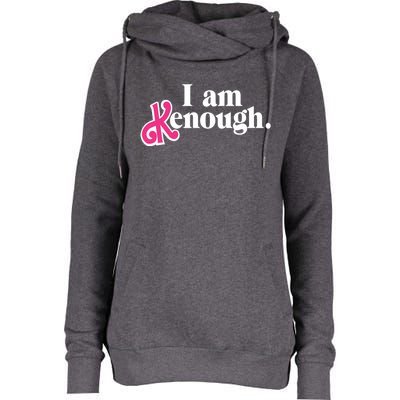 I Am Kenough Funny I Am Kenough Womens Funnel Neck Pullover Hood