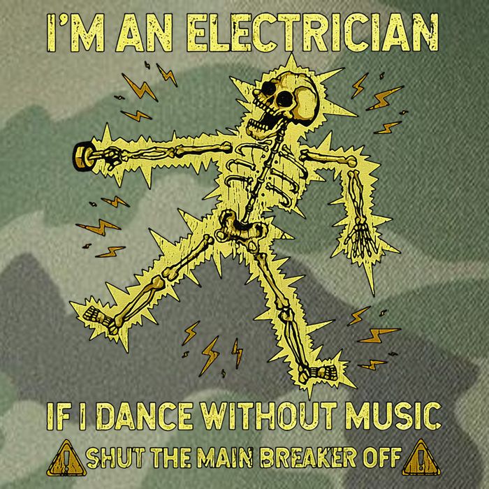 IM An Electrician If I Dance Without Music Funny Skeleton .Png Legacy Tie Dye Trucker Hat