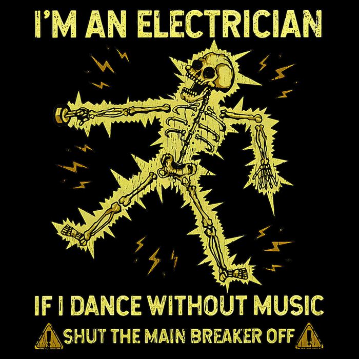 IM An Electrician If I Dance Without Music Funny Skeleton .Png 7-Panel Snapback Hat