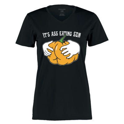 It’S Ass Eating Szn Women's Momentum V-Neck T-Shirt