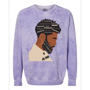 I Am Empowering Black Man Colorblast Crewneck Sweatshirt