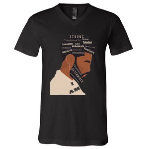 I Am Empowering Black Man V-Neck T-Shirt