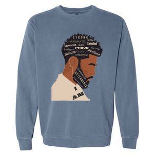 I Am Empowering Black Man Garment-Dyed Sweatshirt