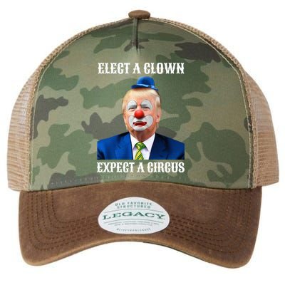 Impeach Antitrump Elect A Clown Expect A Circus Legacy Tie Dye Trucker Hat