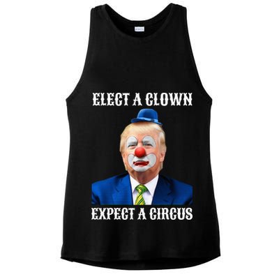Impeach Antitrump Elect A Clown Expect A Circus Ladies PosiCharge Tri-Blend Wicking Tank