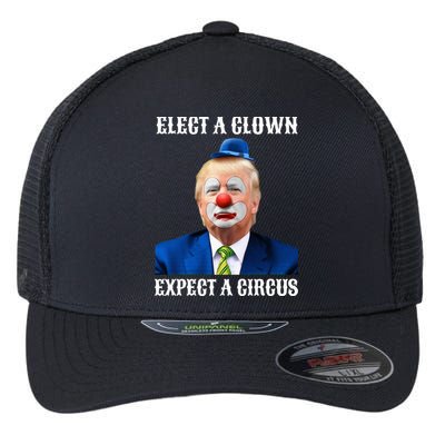 Impeach Antitrump Elect A Clown Expect A Circus Flexfit Unipanel Trucker Cap