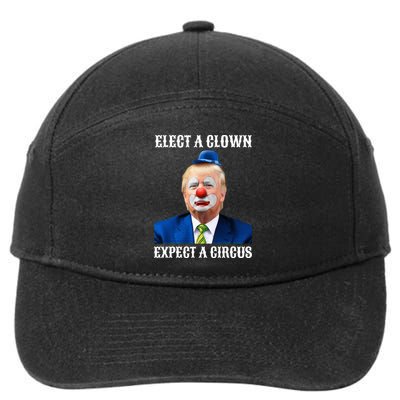 Impeach Antitrump Elect A Clown Expect A Circus 7-Panel Snapback Hat