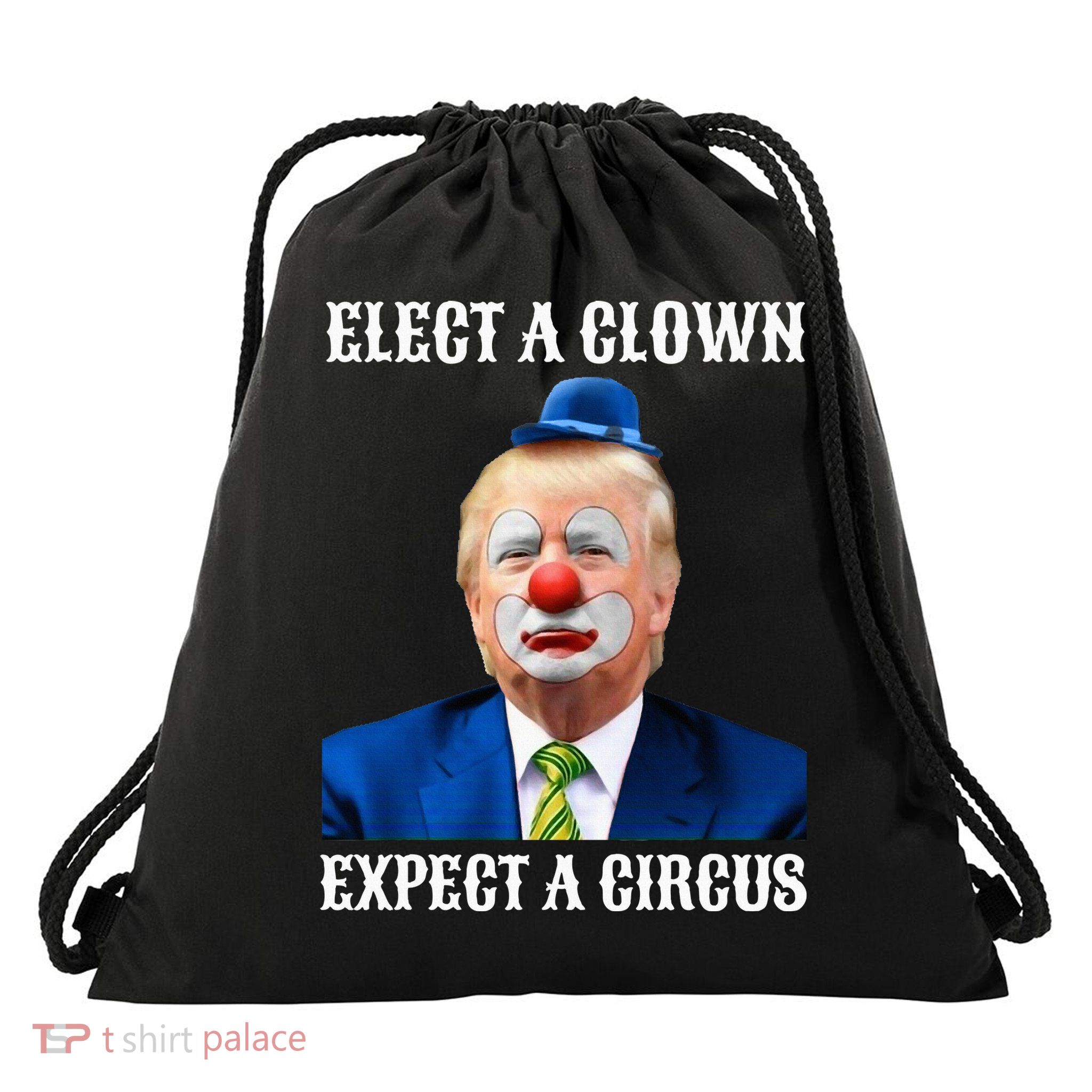 Impeach Antitrump Elect A Clown Expect A Circus Drawstring Bag
