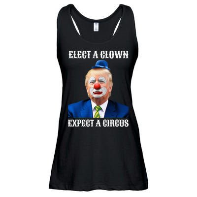 Impeach Antitrump Elect A Clown Expect A Circus Ladies Essential Flowy Tank