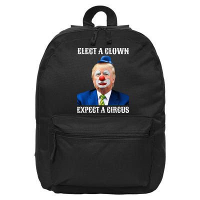 Impeach Antitrump Elect A Clown Expect A Circus 16 in Basic Backpack