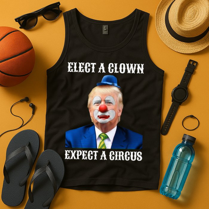 Impeach Antitrump Elect A Clown Expect A Circus Tank Top