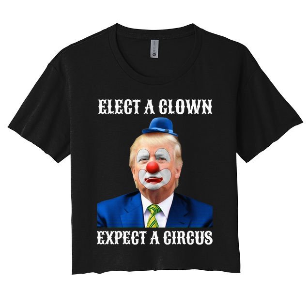 Impeach Antitrump Elect A Clown Expect A Circus Crop Top