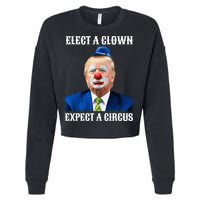 Impeach Antitrump Elect A Clown Expect A Circus Cropped Pullover Crew