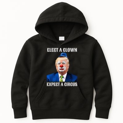 Impeach Antitrump Elect A Clown Expect A Circus Kids Hoodie
