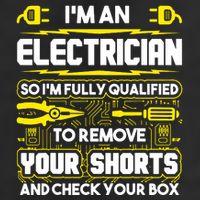 Im An Electrician Adult Drive Performance Visor