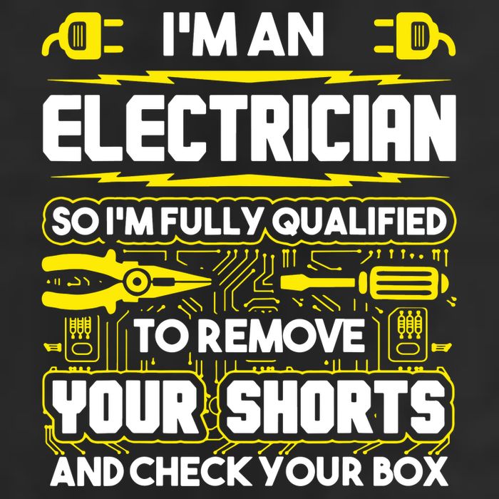 Im An Electrician Adult Drive Performance Visor