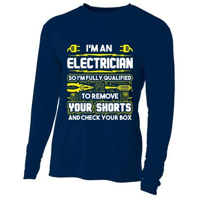 Im An Electrician Cooling Performance Long Sleeve Crew