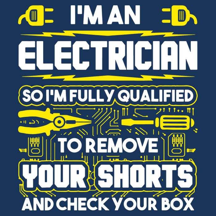 Im An Electrician Cooling Performance Long Sleeve Crew