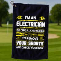 Im An Electrician Golf Towel