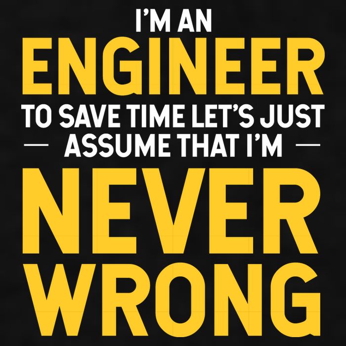 I'm An Engineer To Save Time Ladies PosiCharge Tri-Blend Wicking Tank
