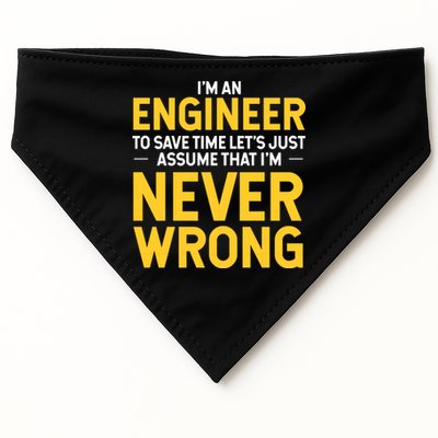 I'm An Engineer To Save Time USA-Made Doggie Bandana