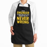 I'm An Engineer To Save Time Apron
