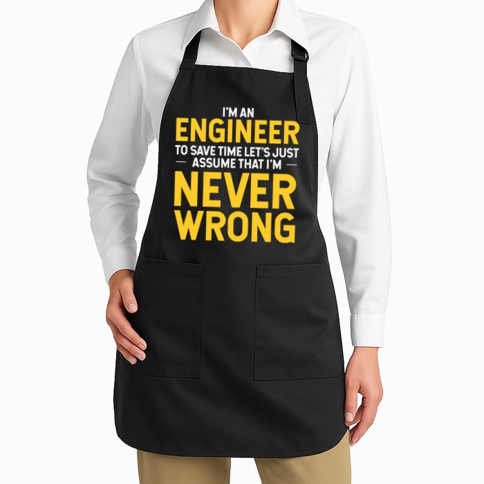 I'm An Engineer To Save Time Apron
