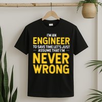 I'm An Engineer To Save Time T-Shirt