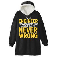 I'm An Engineer To Save Time Hooded Wearable Blanket