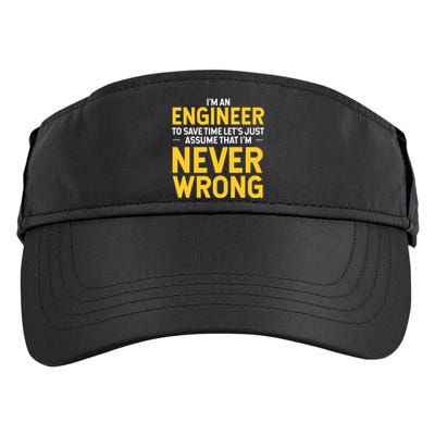 I'm An Engineer To Save Time Adult Drive Performance Visor