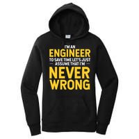 I'm An Engineer To Save Time Women's Pullover Hoodie
