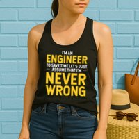 I'm An Engineer To Save Time Womens Tank Top