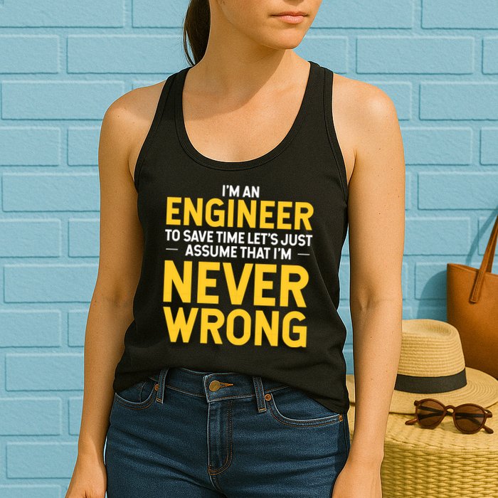 I'm An Engineer To Save Time Womens Tank Top