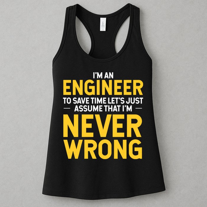 I'm An Engineer To Save Time Womens Tank Top