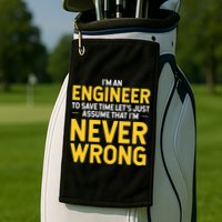 I'm An Engineer To Save Time Golf Towel