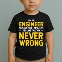 I'm An Engineer To Save Time Toddler T-Shirt