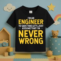 I'm An Engineer To Save Time Toddler T-Shirt