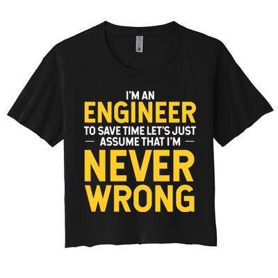 I'm An Engineer To Save Time Crop Top
