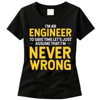 I'm An Engineer To Save Time Womens T-Shirt