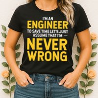 I'm An Engineer To Save Time Womens T-Shirt