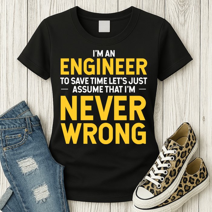 I'm An Engineer To Save Time Womens T-Shirt