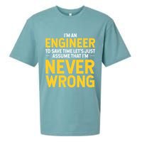 I'm An Engineer To Save Time Sueded Cloud Jersey T-Shirt