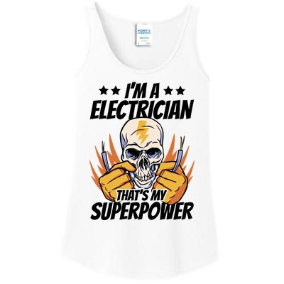 Im An Electrician Thats My Superpower Construction Gift Ladies Essential Tank