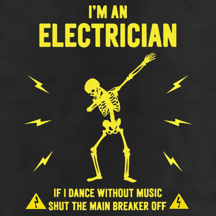 Im An Electrician If I Dance Without Music Funny Skeleton Gift Cool Comfort Performance Bucket Hat
