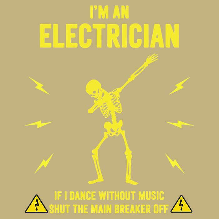 Im An Electrician If I Dance Without Music Funny Skeleton Gift Cooling Performance Crew T-Shirt