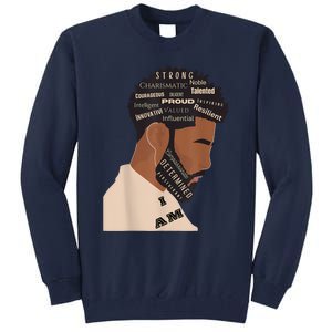 I Am Empowering Black Man Tall Sweatshirt