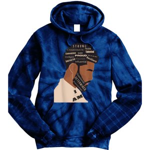 I Am Empowering Black Man Tie Dye Hoodie